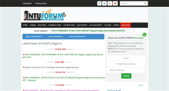 Desktop Screenshot of jntuforum.com
